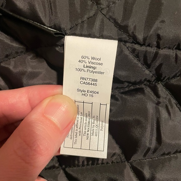 J.Crew Factory Wool Coat with Thinsulate Black Medium NWT - Picture 5 of 6